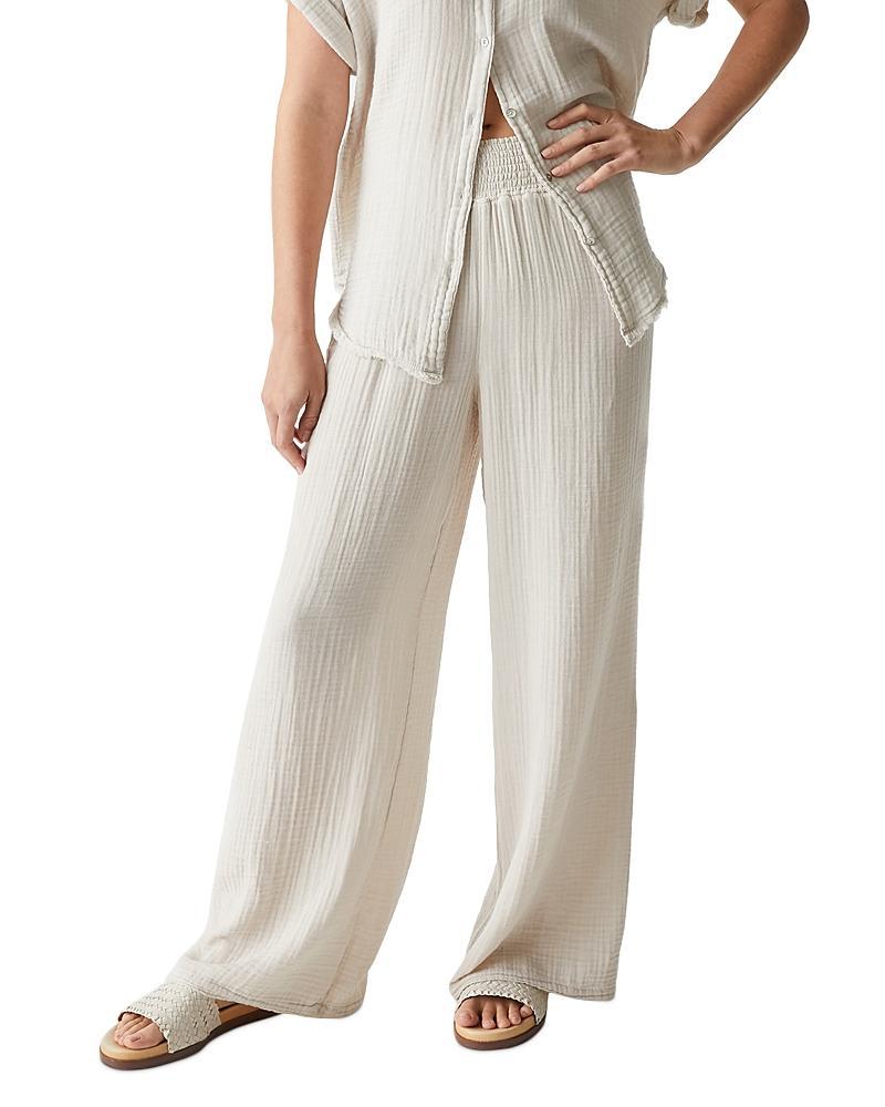 Michael Stars Smocked Wide Leg Pants Product Image