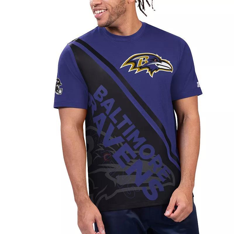 Mens Starter /Black Baltimore Ravens Finish Line Extreme Graphic T-Shirt Product Image