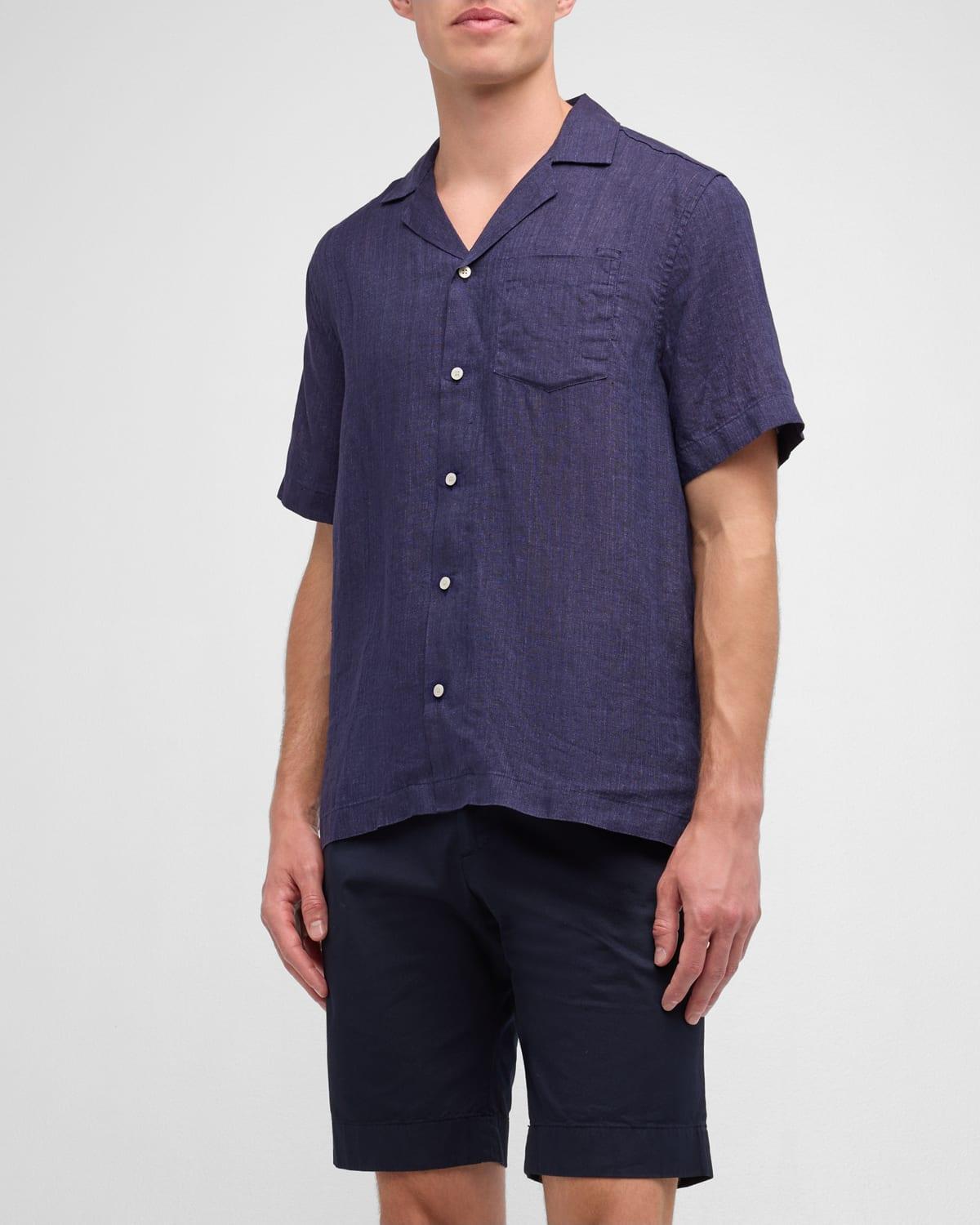 Men's Angelo Linen Camp Shirt Product Image