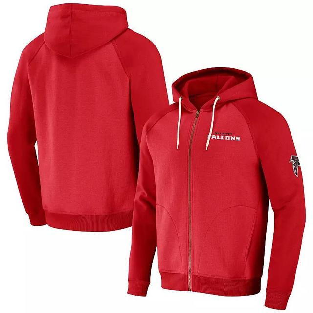 Mens NFL x Darius Rucker Collection by Fanatics Pewter Tampa Bay Buccaneers Raglan Full-Zip Hoodie Product Image