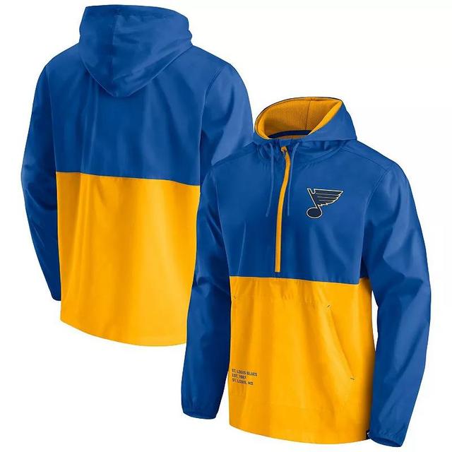 Mens Fanatics Branded /Gold St. Louis s Thrill Seeker Anorak Half-Zip Jacket Product Image