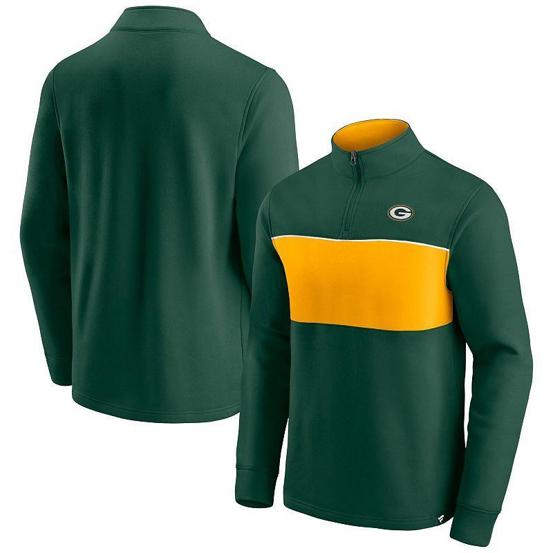 Mens Fanatics Branded /Gold Bay Packers Block Party Quarter-Zip Jacket Product Image