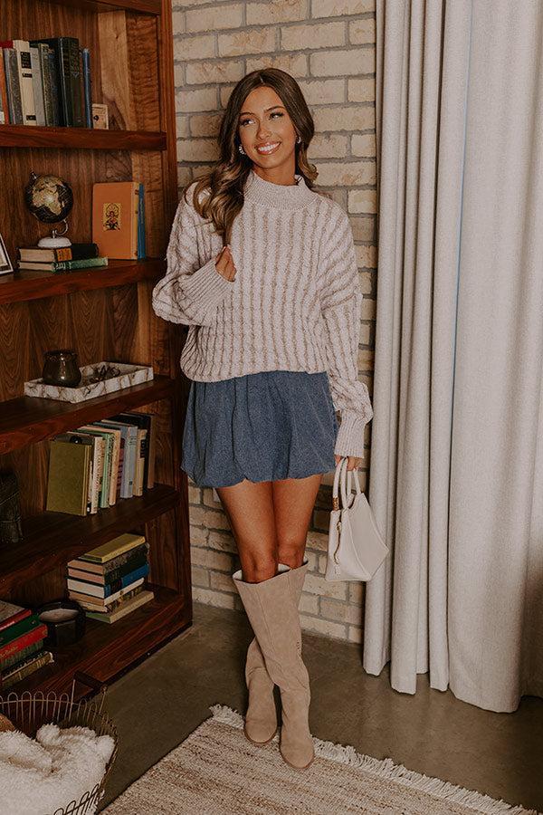 Cozy Moment Cable Knit Sweater Product Image