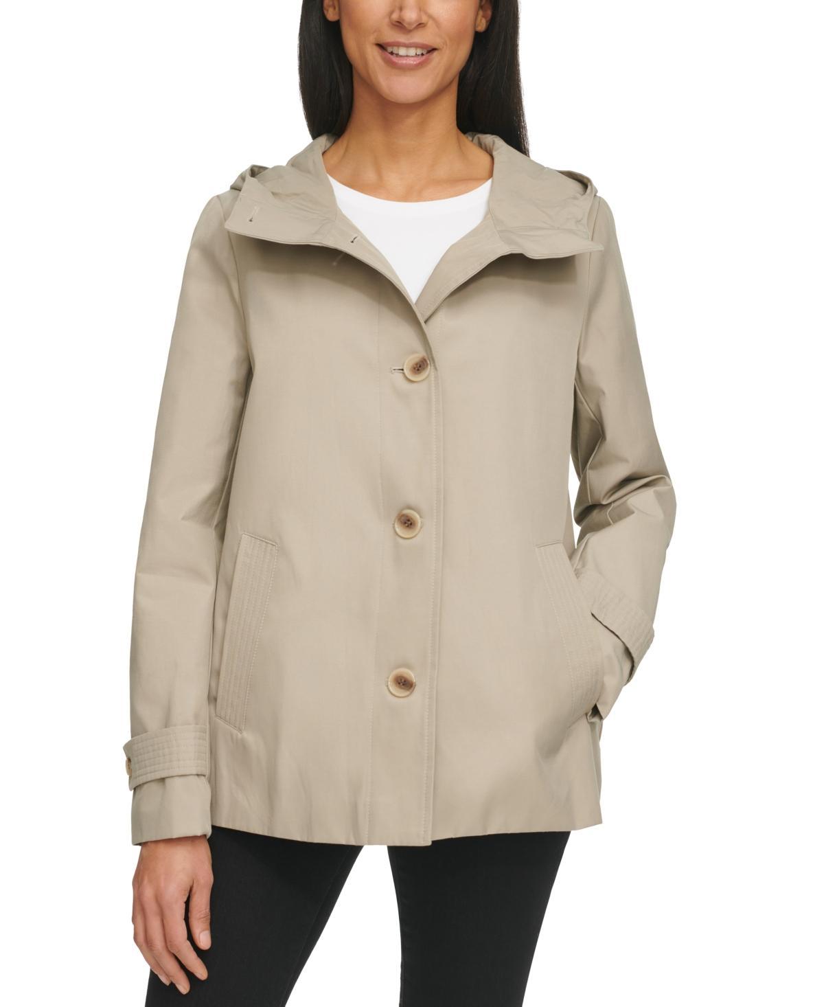 Calvin Klein Womens Hooded Water-Resistant Jacket Product Image