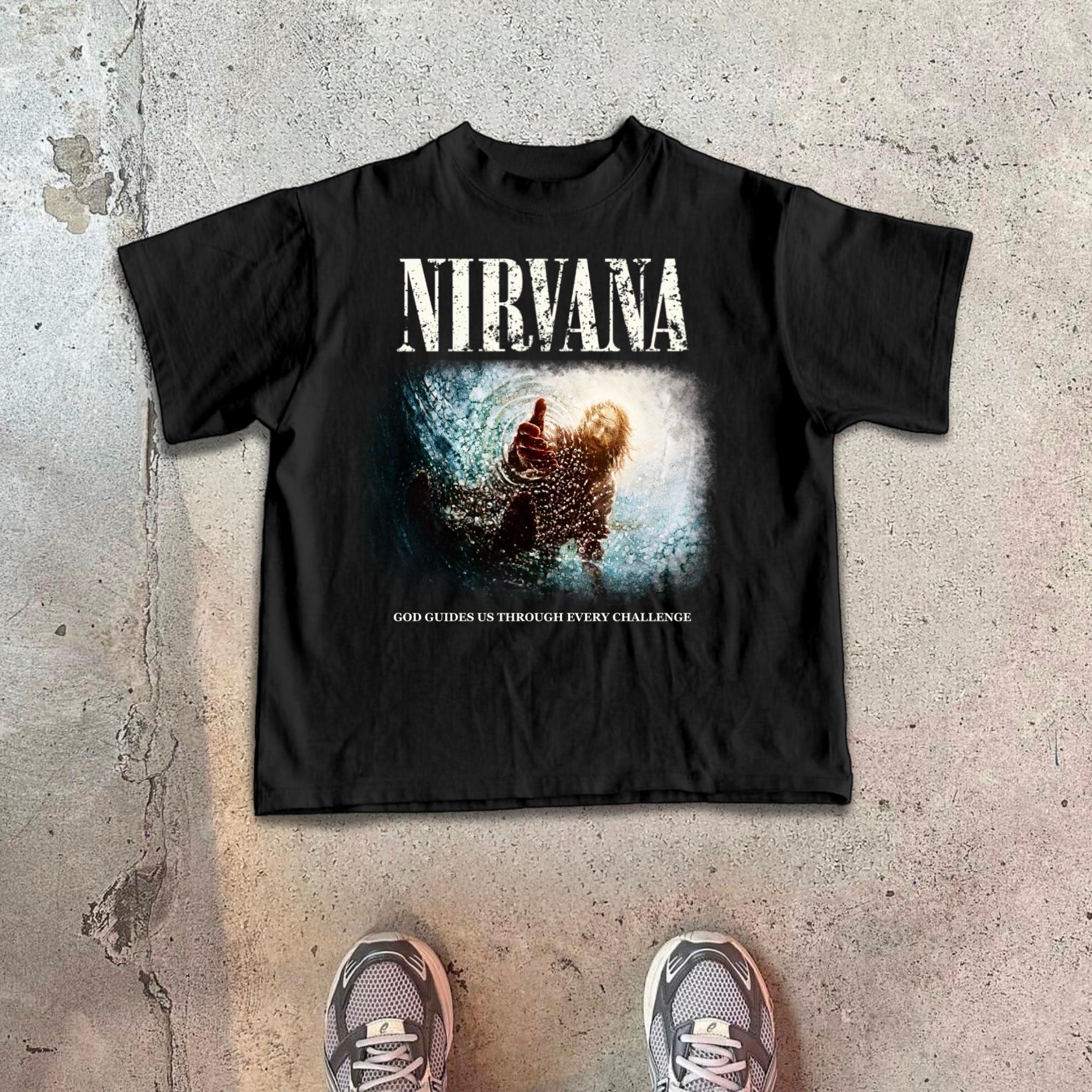 Men's Nirvana Rebirth Print Cotton T-Shirt Product Image