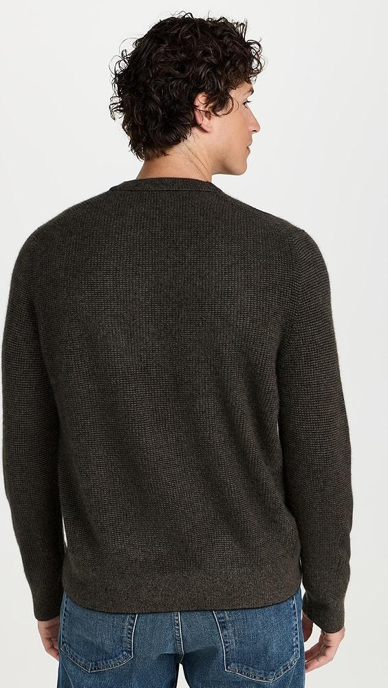 Vince Boiled Cashmere Thermal Crew | Shopbop Product Image