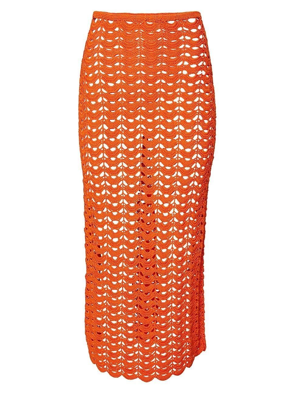 Womens Crochet Pencil Skirt Product Image