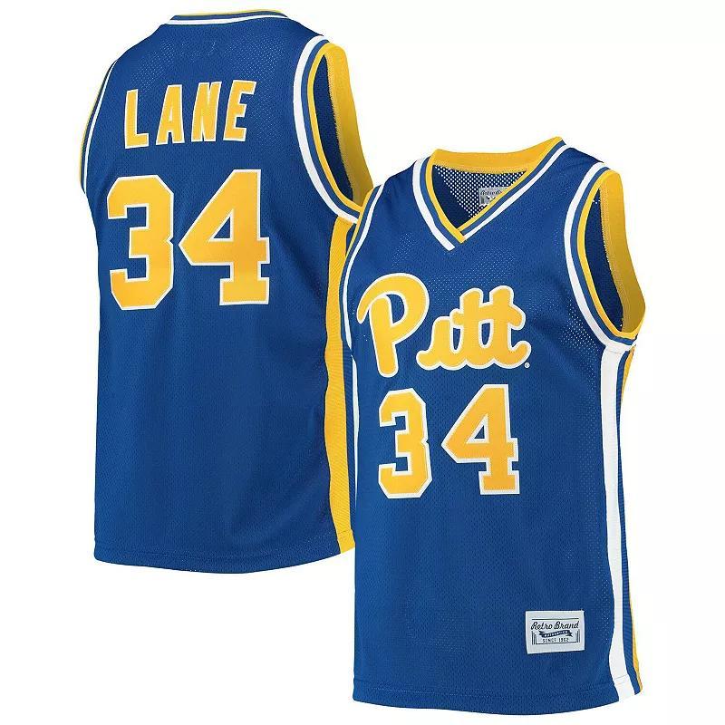 Mens Original Retro Brand Jerome Lane Royal Pitt Panthers Alumni Commemorative Classic Basketball Jersey - Royal Product Image