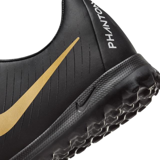 Nike Mens Phantom GX II Academy TF - Soccer Shoes White/Metallic Gold/Black Product Image