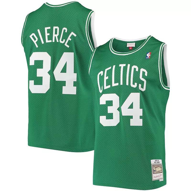 Mens Mitchell & Ness Paul Pierce Kelly Green Boston Celtics Hardwood Classics Swingman Jersey - Kelly Green Product Image