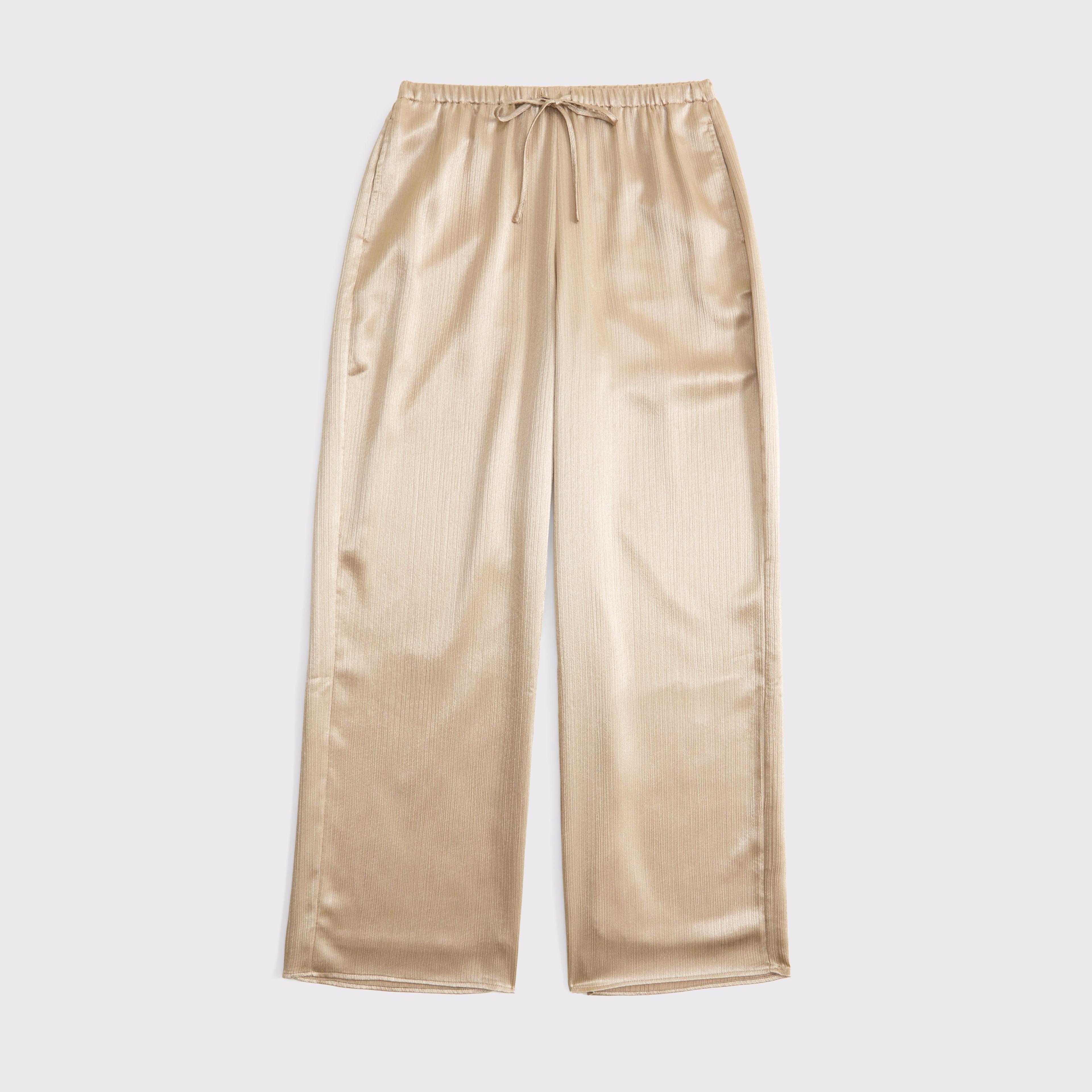 Textured Satin Pull-On Pant Product Image