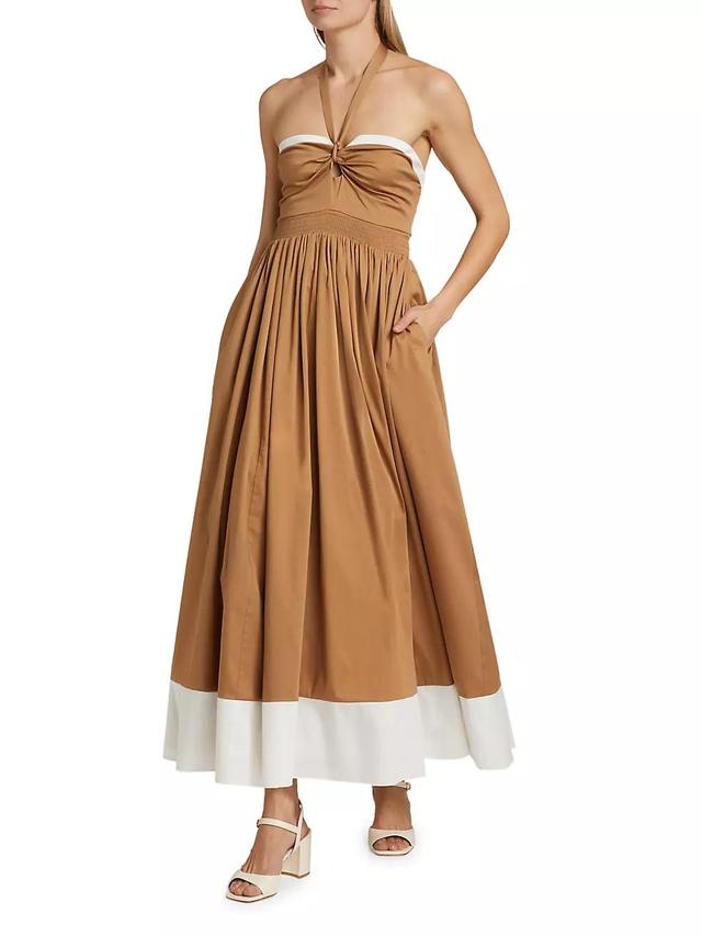 Beatrix Sweetheart Tie-Neck Maxi Dress Product Image