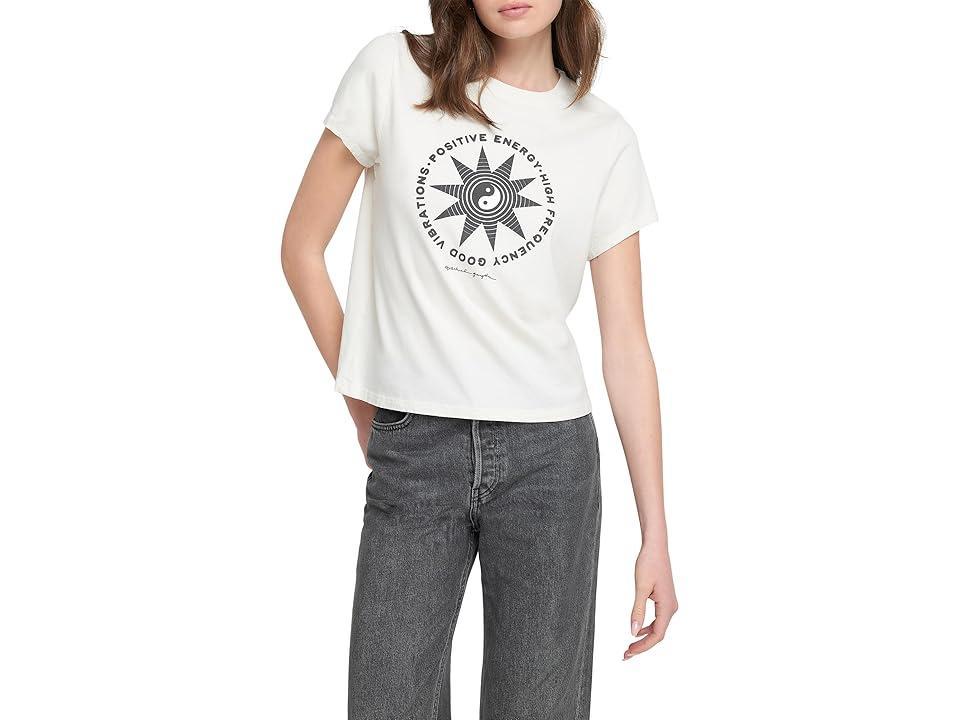 Spiritual Gangster Yin Yang Star Lila Short Sleeve Tee (Birch) Women's Clothing Product Image