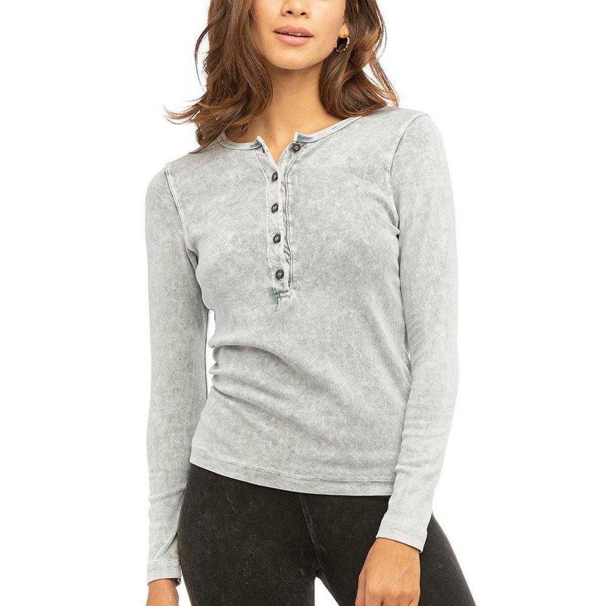 Hard Tail Long Sleeve Henley Shirt T-219 Product Image