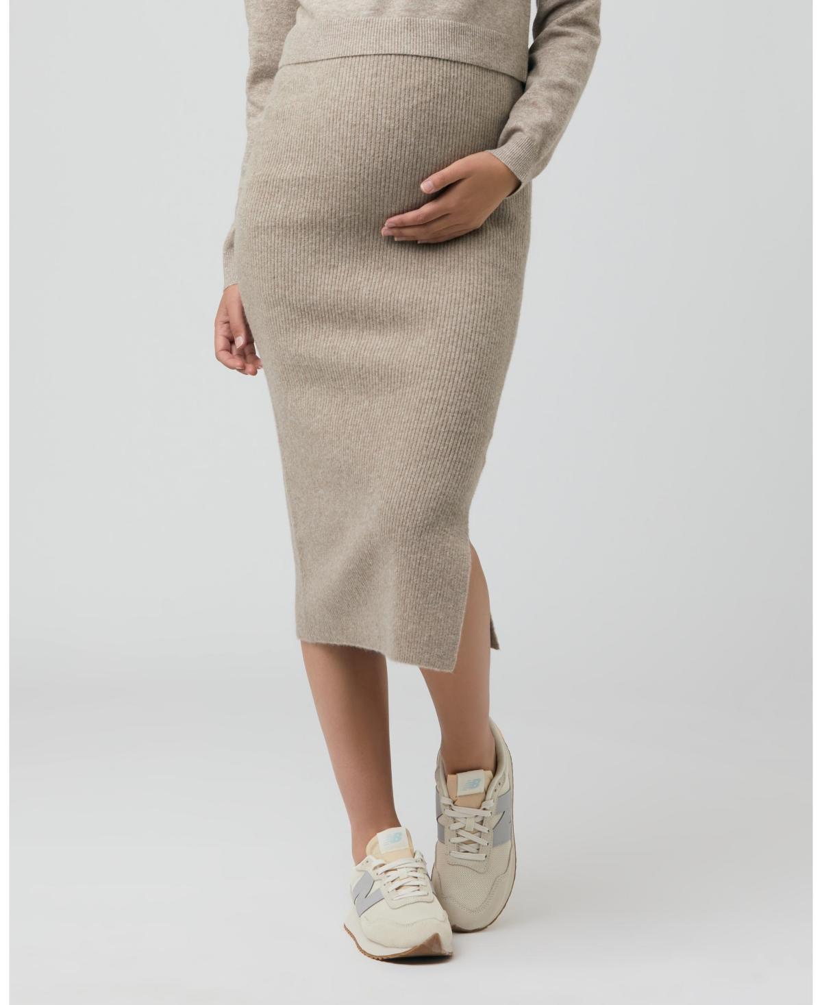 Ripe Maternity Dani Rib Stitch Maternity Skirt Product Image