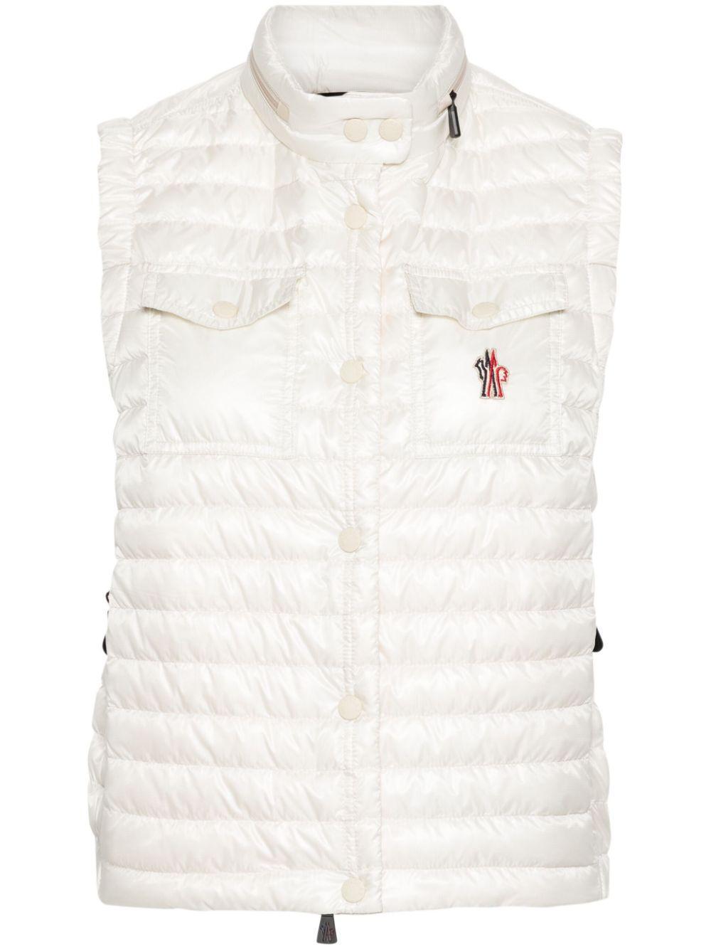 MONCLER White Gumiane Down Vest Product Image