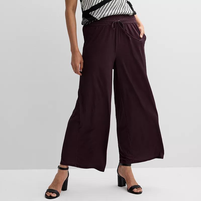 Womens Ellen Tracy High Rise Pull On Pants Red Tasting Product Image