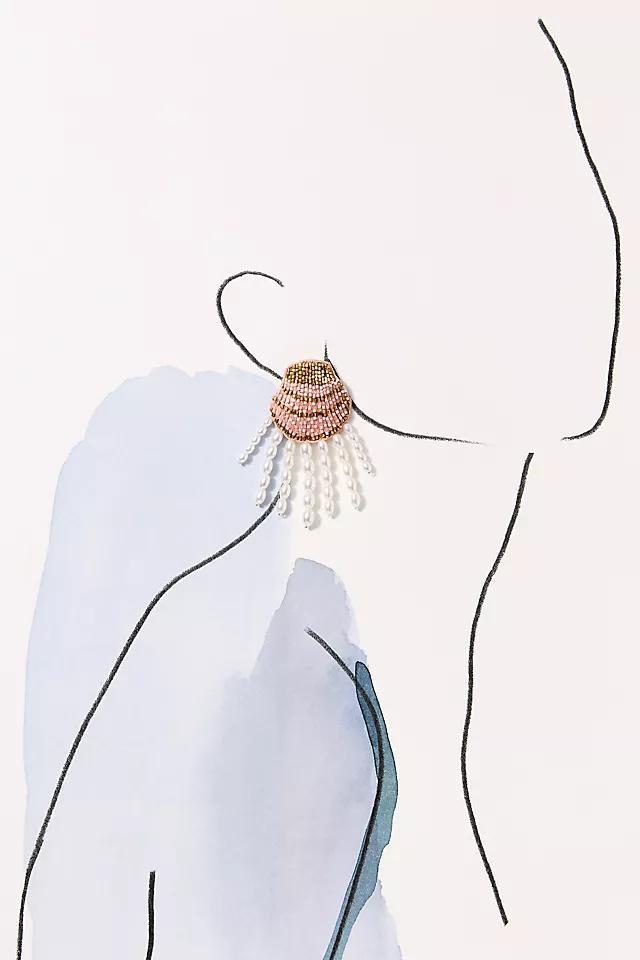 Mignonne Gavigan Luxe Seashell Pearl Earrings Product Image