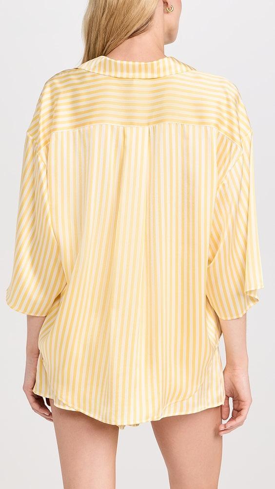 Lunya Washable Silk Relaxed Button Up Short Set | Shopbop Product Image