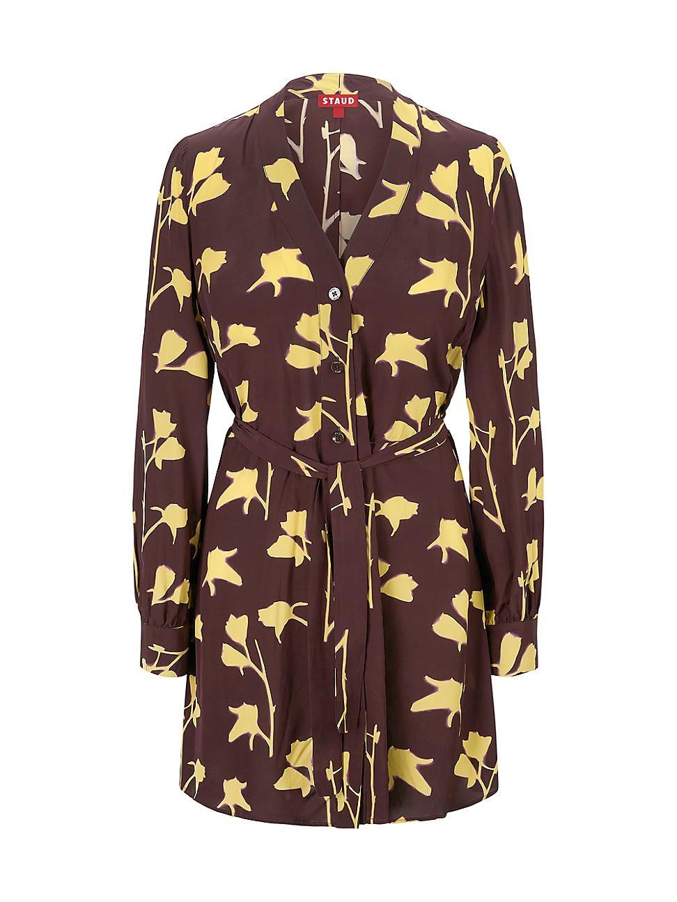 Womens Babs Flora Tie-Waist Shirtdress Product Image