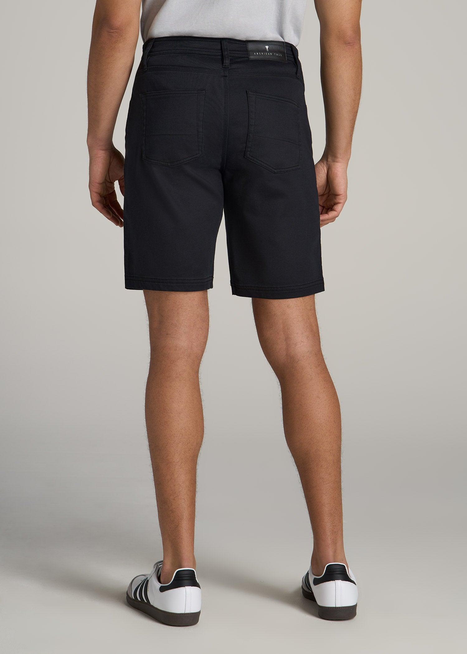 Everyday Comfort 5 Pocket Short for Tall Men in Black Product Image