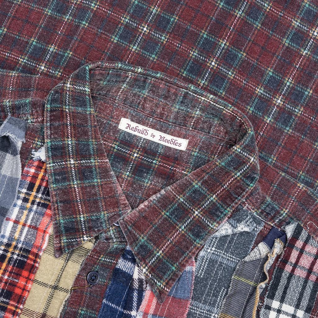 Ribbon Wide Flannel Shirt - Assorted Male Product Image