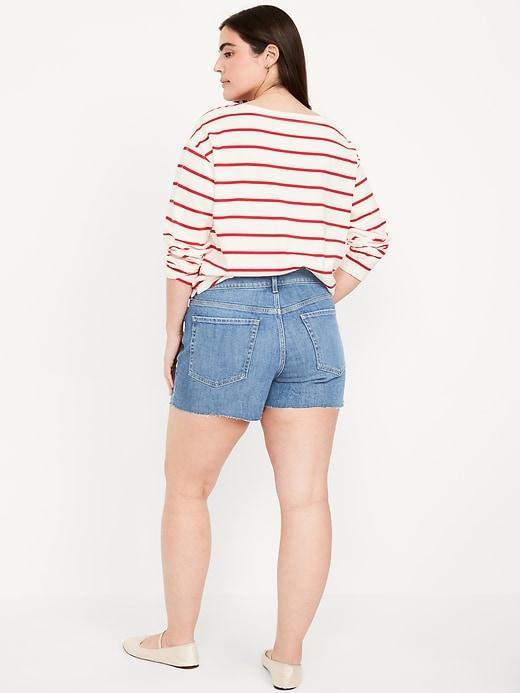 High-Waisted OG Jean Cut-Off Shorts -- 3-inch inseam Product Image