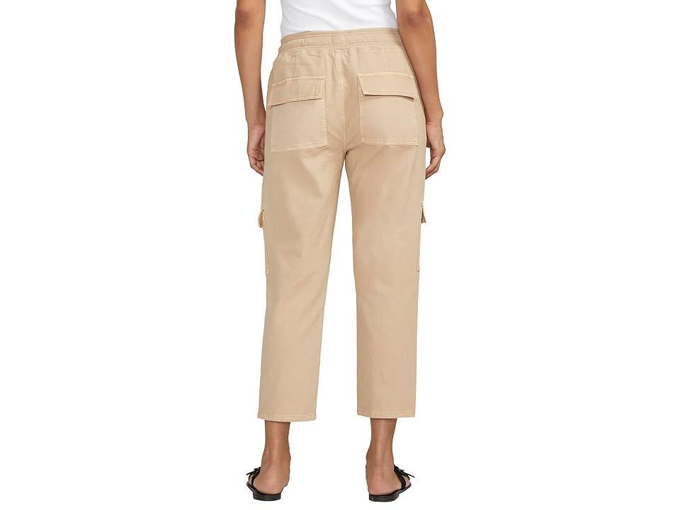 Women's Textured Cargo Cropped Pants Product Image