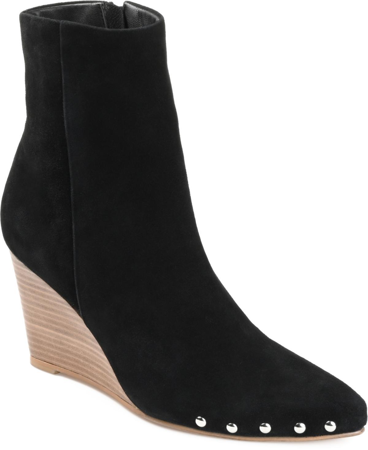 Journee Signature Reeya Tru Comfort Foam Womens Suede Ankle Boots Product Image