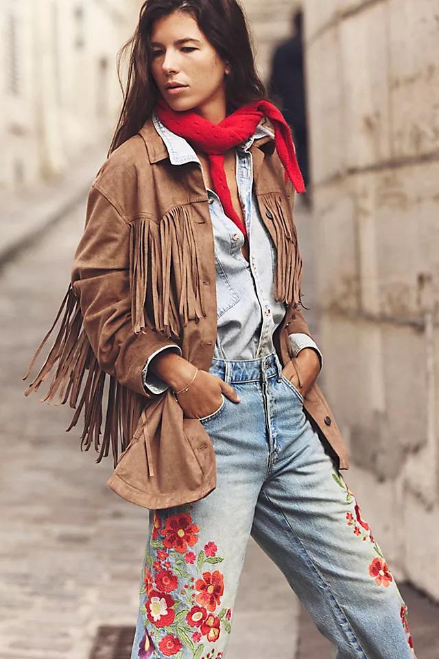 Fringe Out Vegan Suede Jacket Product Image