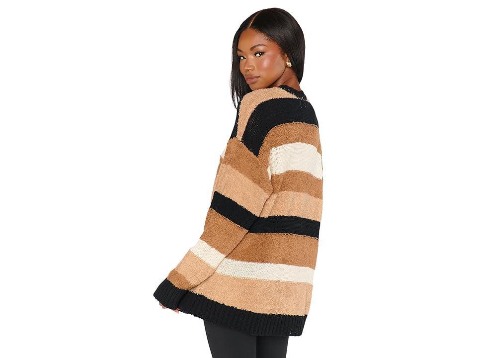 Show Me Your Mumu Timothy Tunic Sweater (Neutral Stripe Knit) Women's Sweater Product Image