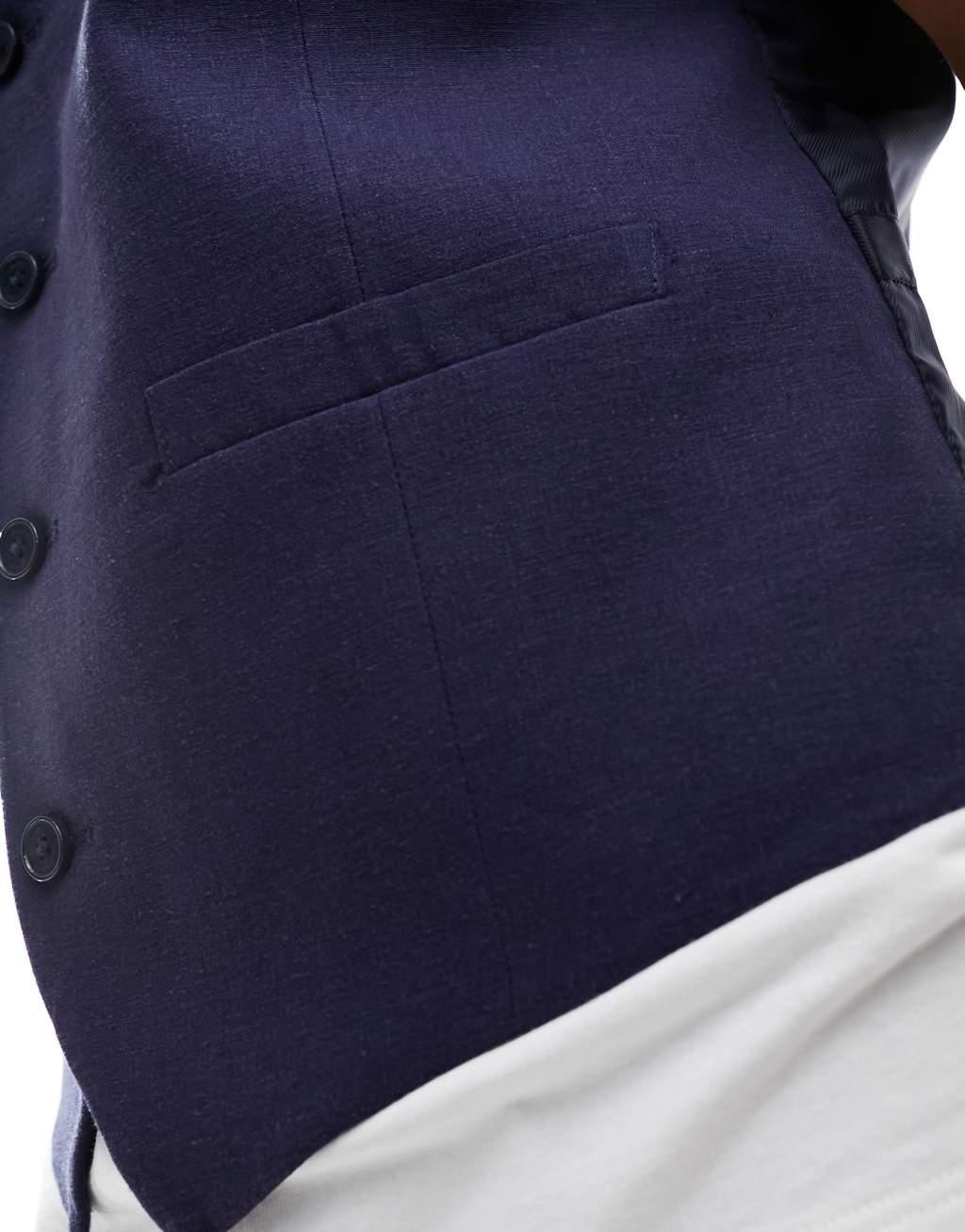 French Connection linen formal suit vest Product Image