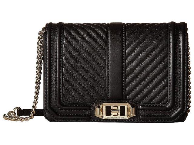 Womens Small Love Chevron Quilted Leather Crossbody Bag Product Image