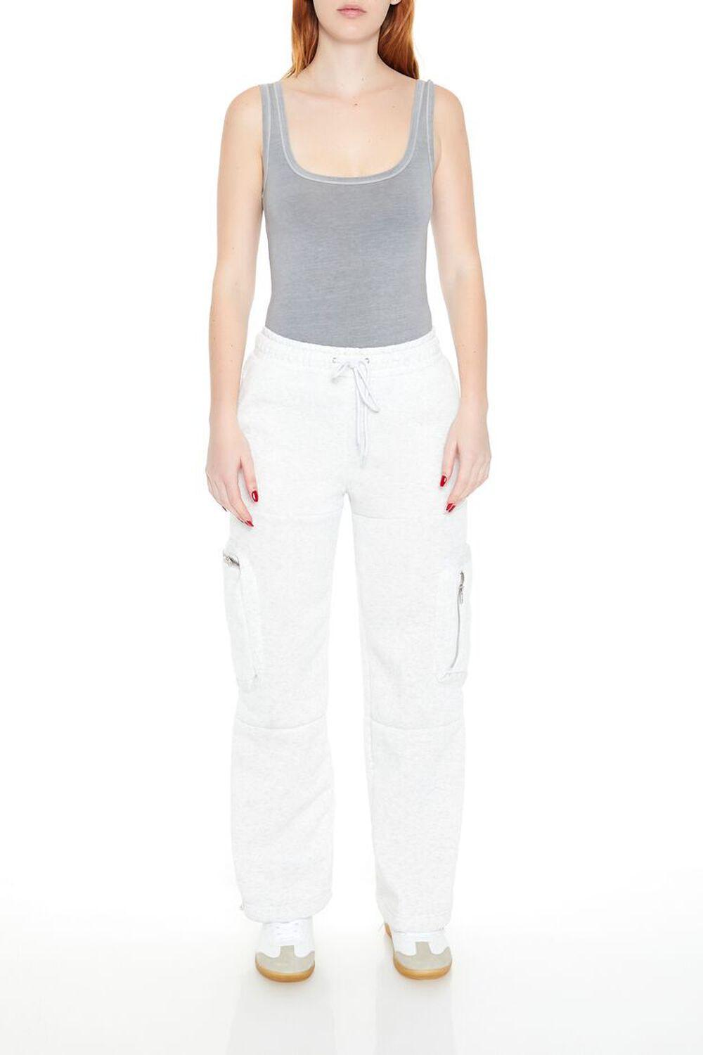 Fleece Toggle Cargo Sweatpants | Forever 21 Product Image