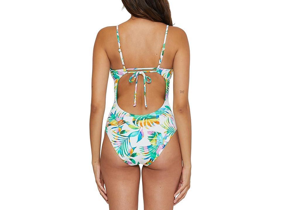 BECCA Isle Verde Plunge One Piece Women's Swimsuits One Piece Product Image