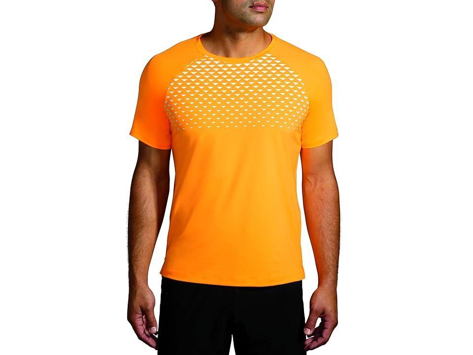 Brooks Atmosphere Short Sleeve Tee 2.0 Pop/Tempo Print) Men's Clothing Product Image