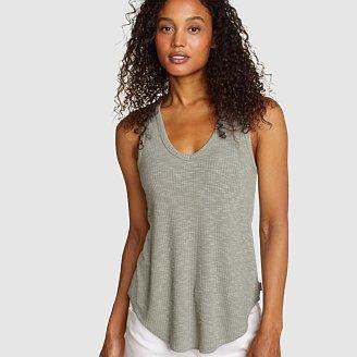 Women's Revive Ribbed V-Neck Tank Product Image