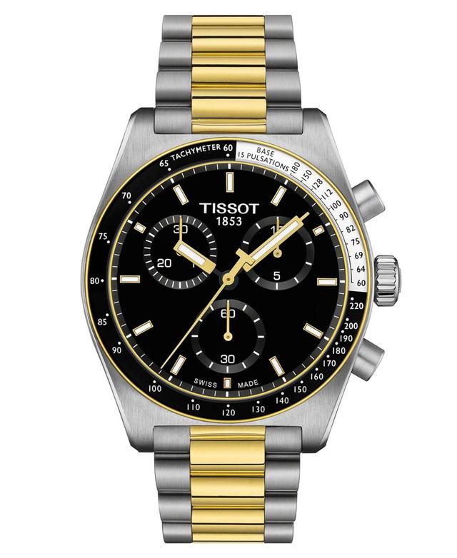 Tissot Mens Swiss Chronograph Prs 516 Two-Tone Stainless Steel Bracelet Watch 40mm Product Image