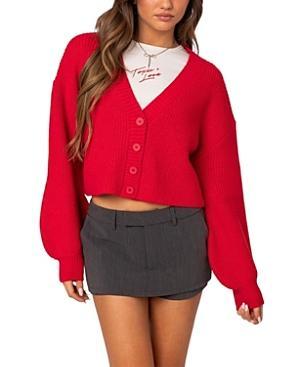 EDIKTED Sabrina Chunky Crop Cardigan Product Image