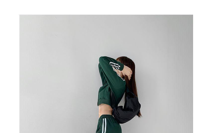 Striped Straight-Cut Loose Sweatpants in 5 Colors Product Image