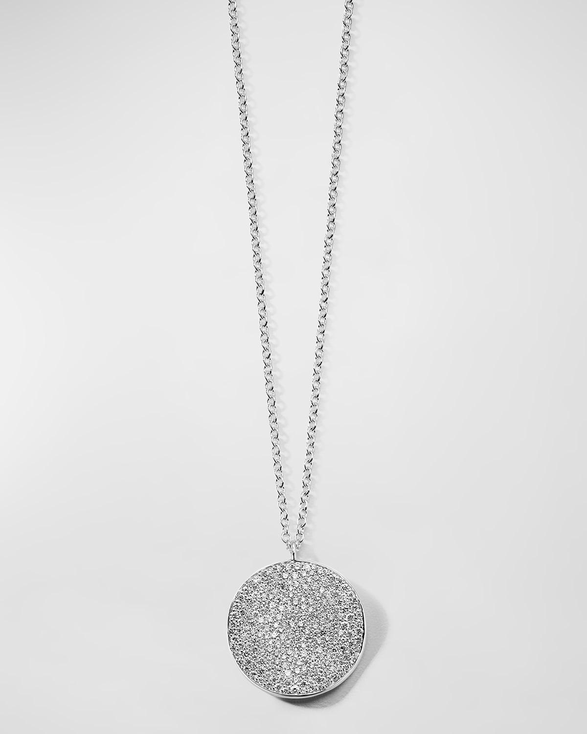 Ippolita Sterling Silver Stardust Diamond Large Flower Disc Pendant Necklace, 16-18 Product Image