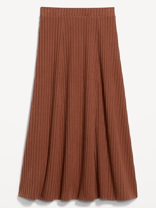 Cozy Ribbed Maxi Skirt Product Image