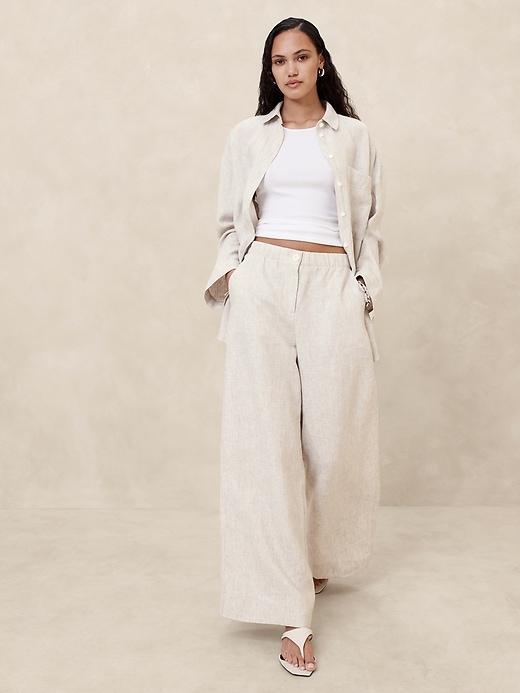 Linen Pull-On Pant Product Image