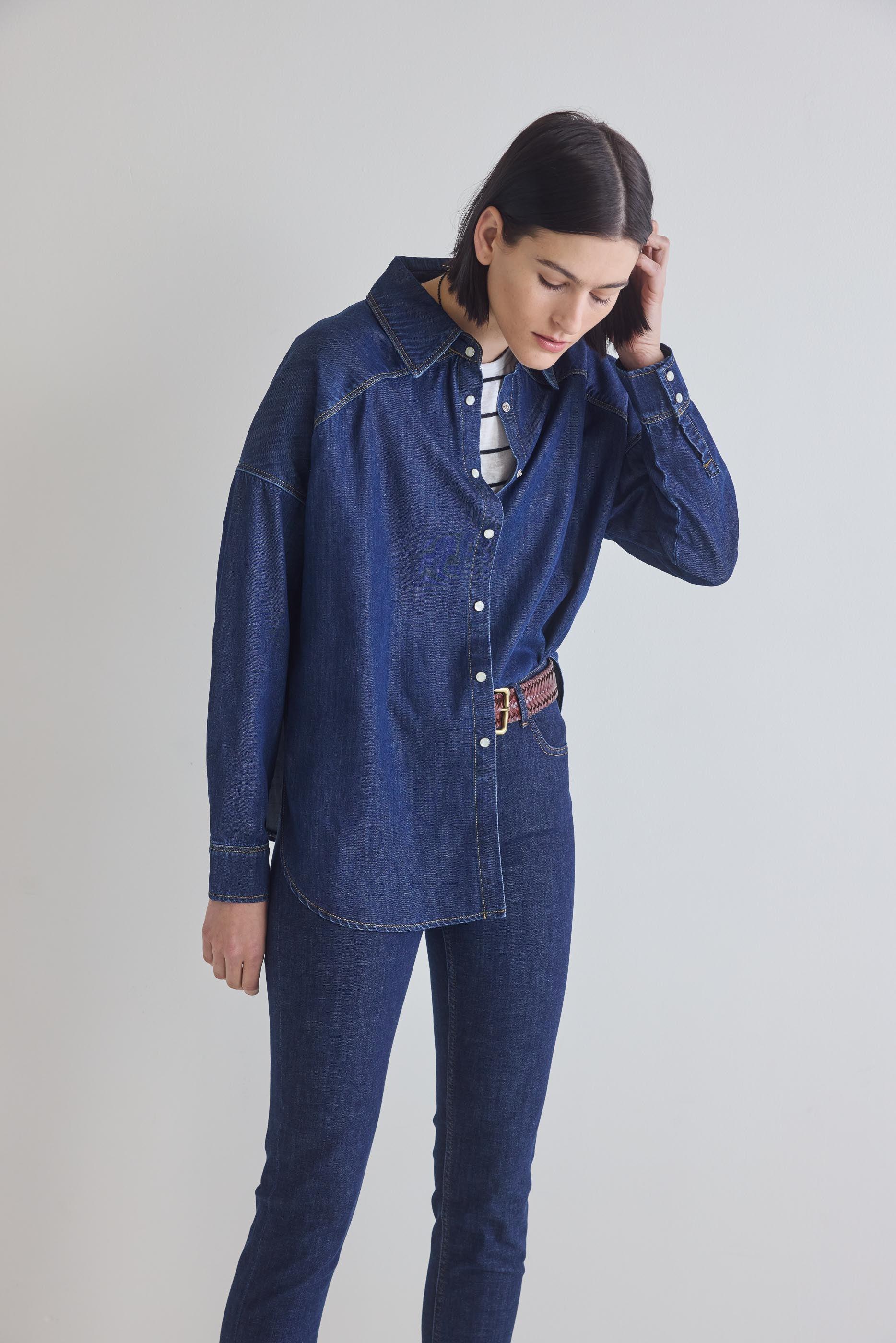 Refine Oversized Denim Tunic Product Image