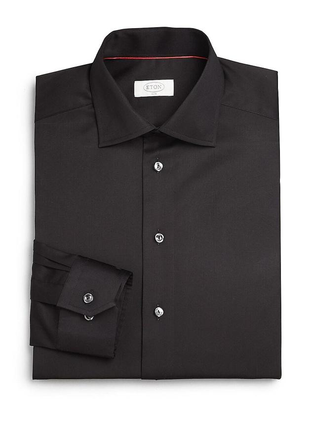 Mens Slim-Fit Twill Dress Shirt Product Image