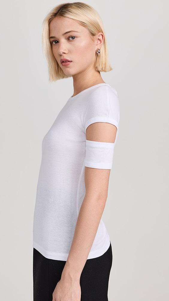 Helmut Lang Slash Shrunken Soft Tee | Shopbop Product Image