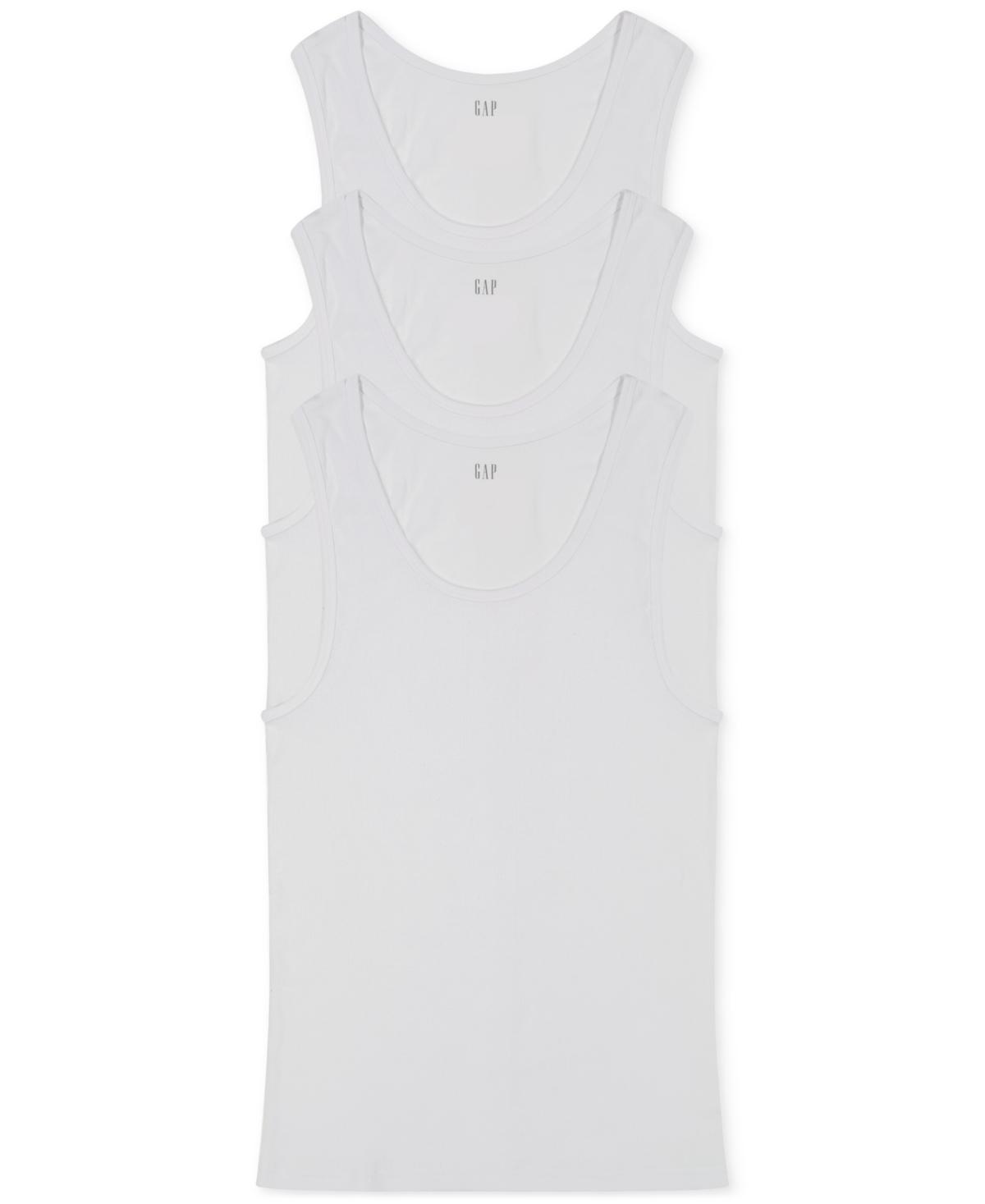 Gap Mens 3-Pk. Cotton Ribbed Tank Tops Product Image