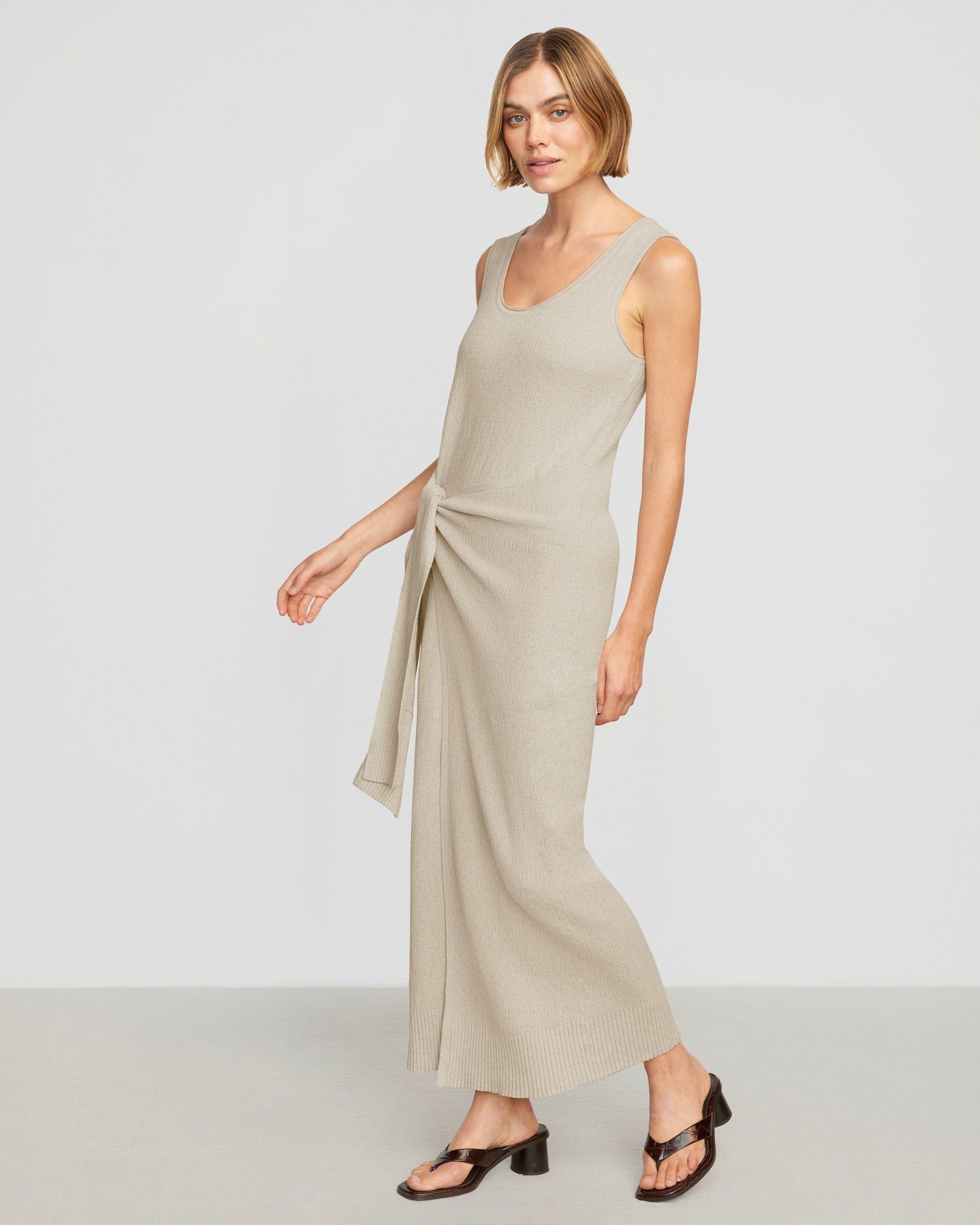 Bianca Linen-Cotton Wrap Dress Product Image