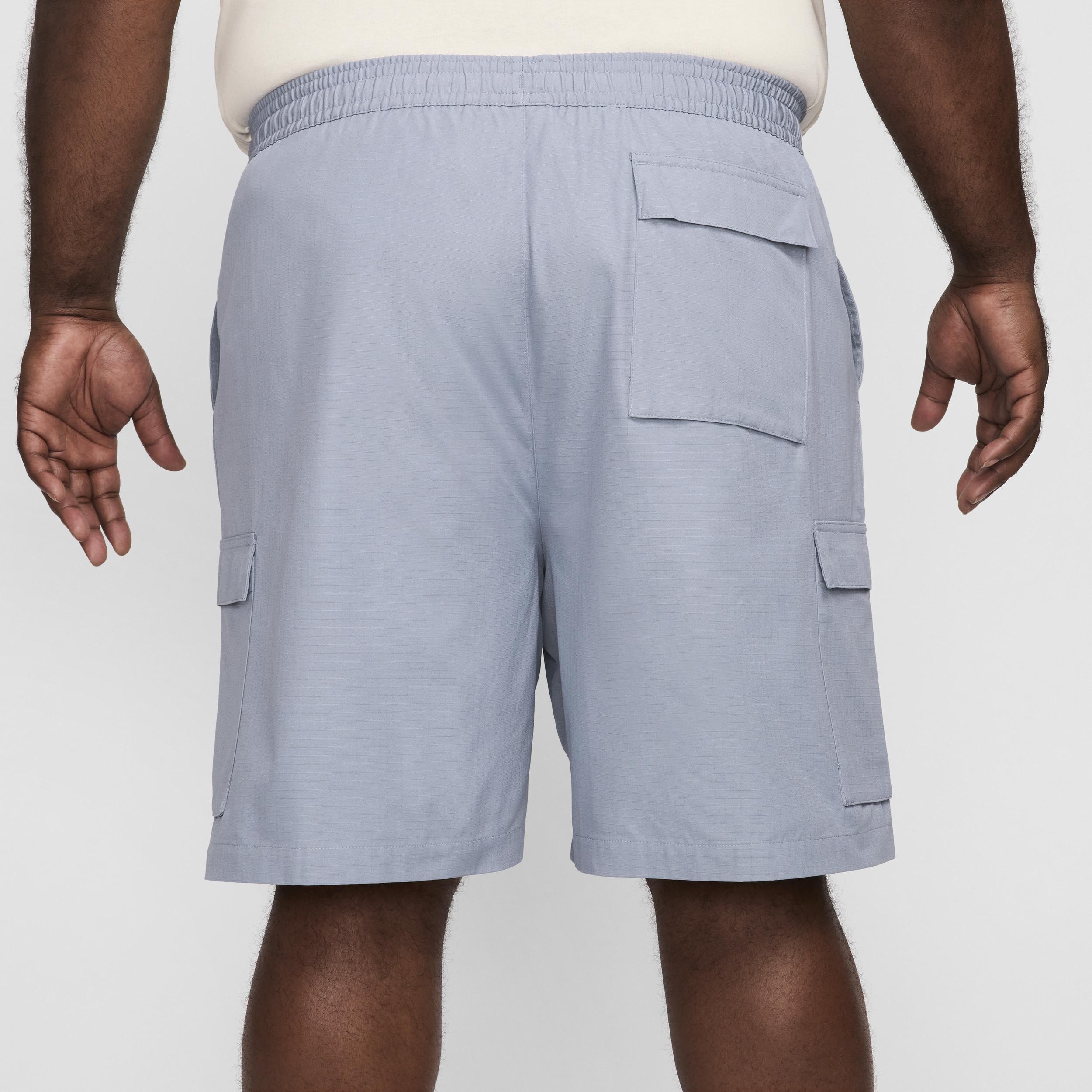 Nike Mens Nike Club Cargo Shorts - Mens Grey/White/White Product Image