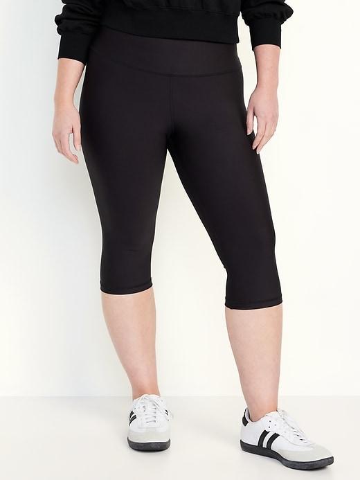 High-Waisted PowerSoft Crop Leggings Product Image